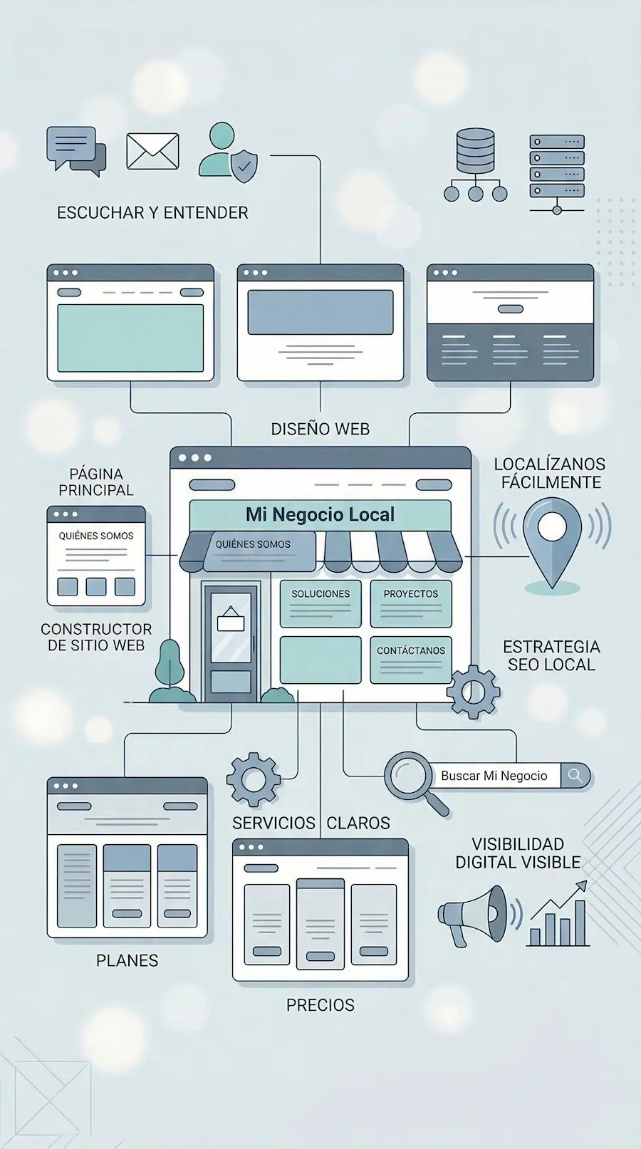 Negocio local con presencia online profesional