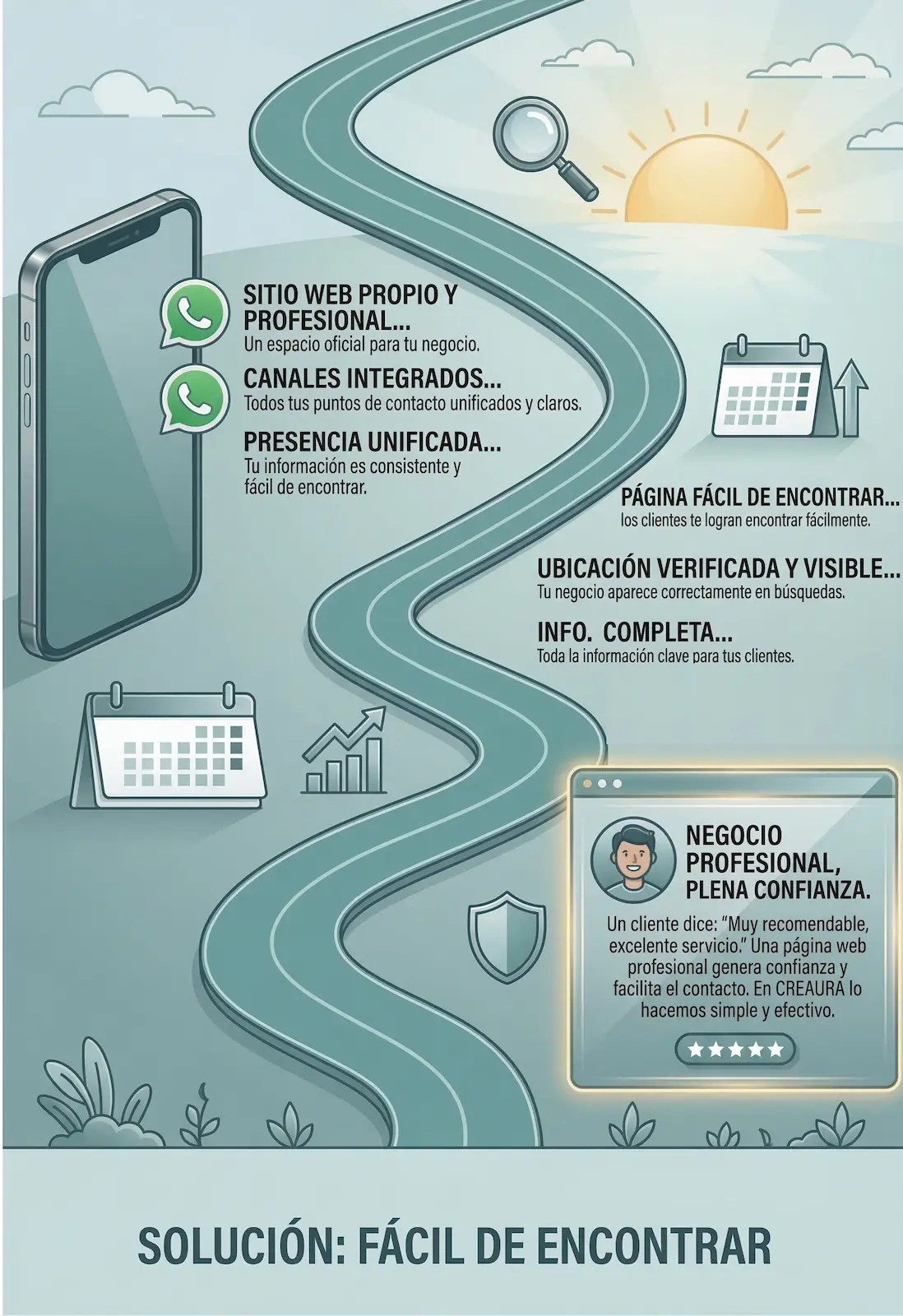 Solución de presencia digital profesional para empresas y negocios